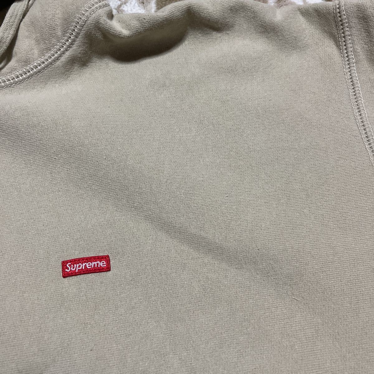 supreme small box hooded sweatshirt ベージュ equaljustice.wy.gov