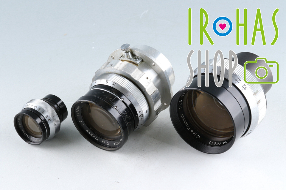 Kowa Optical Works Japan Cine Prominar 40 мм f/2 + 75 мм f/2 + 100 мм f/2.3 Набор объективов #43360K