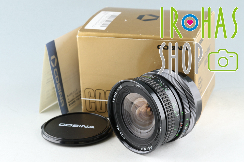 大好き 20mm Macro MC Cosina F/3.8 #43354L8 Box With FD Canon for