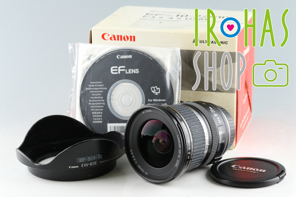 2022年激安 USM F/3.5-4.5 10-22mm Zoom EF-S Canon Lens #43710L3 Box With キヤノン
