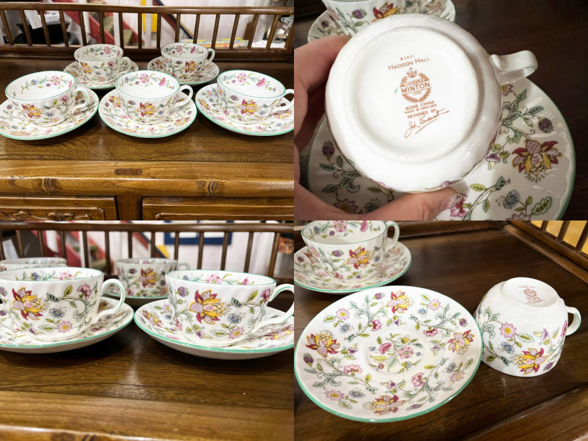 ☆英国製 MINTON/ミントン HADDON HALL ハドンホール カップソーサー