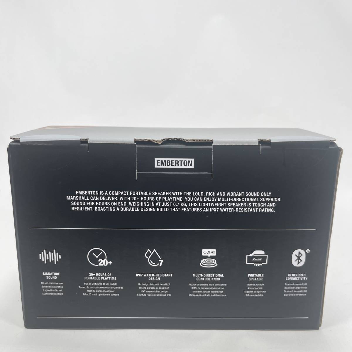 即納・新品】国内正規品 Marshall Emberton Black & Brass 即納・新品】国内正規品 Marshall Emberton Black & Brass