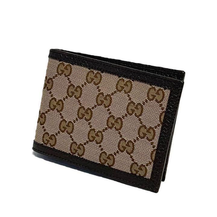 新品未使用　 GUCCI グッチ　二つ折り財布 GGキャンバス プレゼント