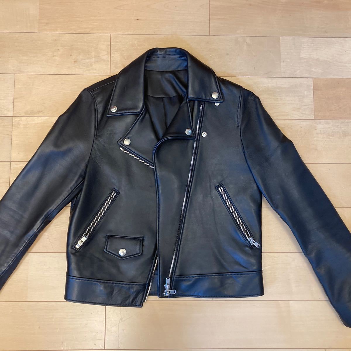 STYLE DELI 美品 羊革 リアル ラムレザー ライダース ジャケット 本革