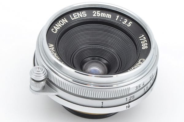 CANON LENS 25mm F3.5 キヤノン レンズ Lマウント L39 キャノン カメラ Camera 日本製 25/3.5 2.5 35 Leica ライカ Leitz ライツ