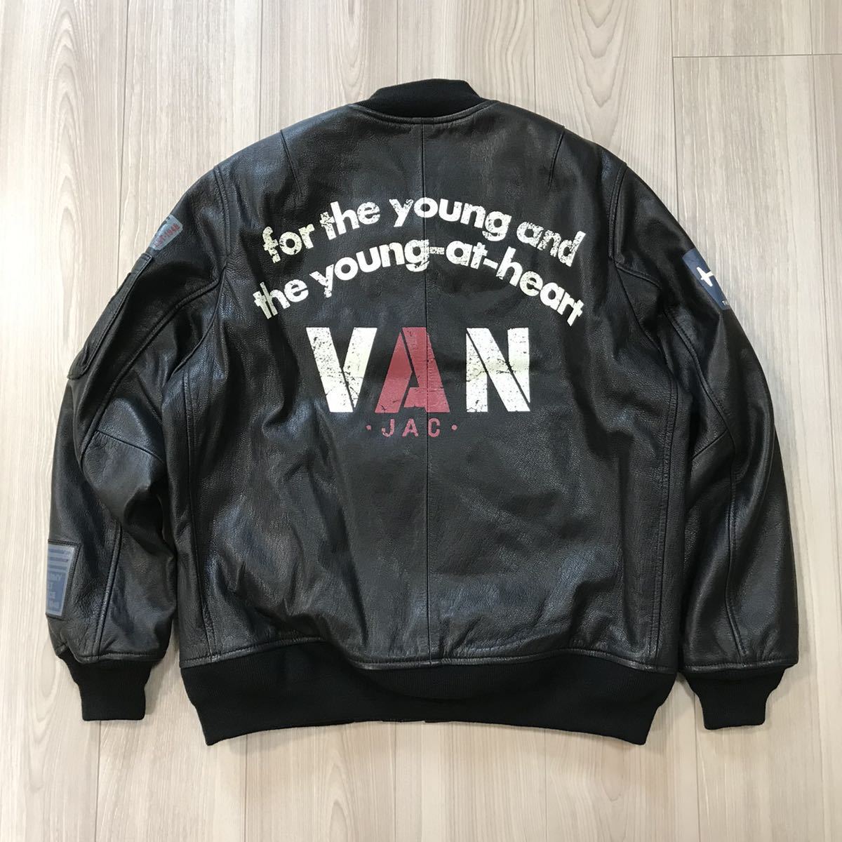 新品VAN MA-1 JACKETヴァン オール プレミアム ゴート スキン レザー