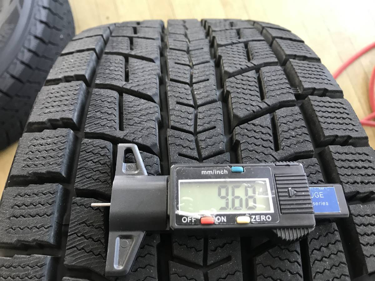 スタッドレス DUNLOP SJ8+ 235/60R18 21年製 112-5穴 8J+43 アルミホイールセット 4本 中古 本州送料無料 アウディ Q5_画像6