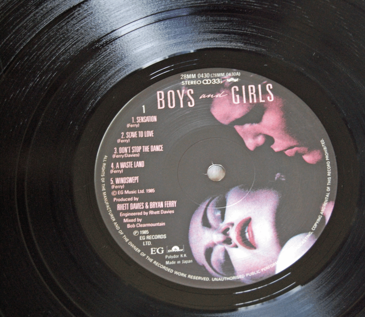 BOYS and GIRLS～BRYAN FERRY/ボーイズ・アンド・ガールズ～ブライアン・フェリー/KA8507_画像5