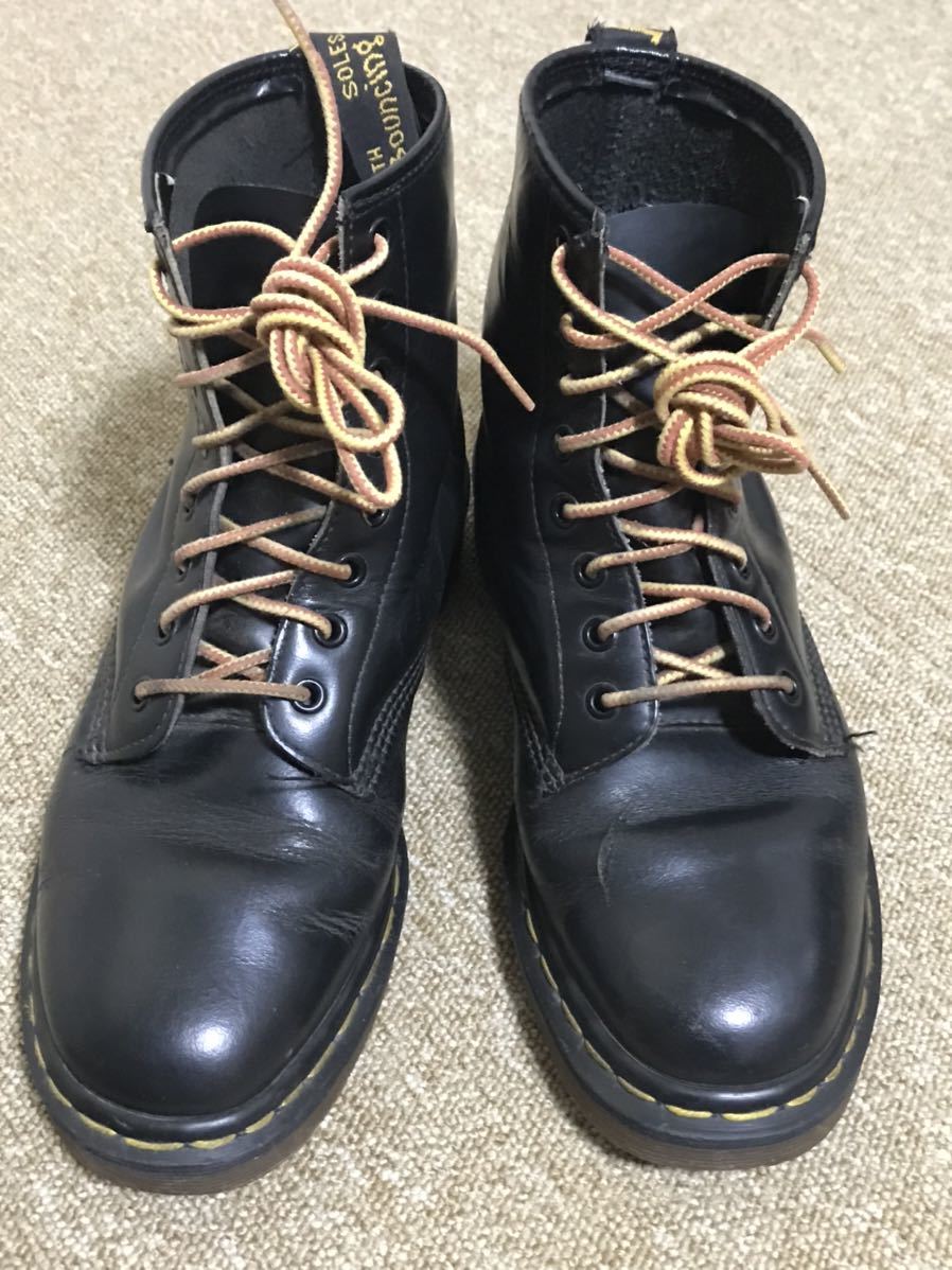 E323☆送料無料☆Dr.Martens/ドクターマーチン『8ホールブーツ/サイズ不明(アウトソール 約 29.0CM) イングランド製』現状品_画像5