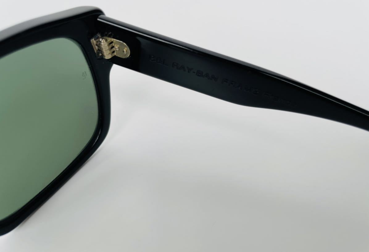 デッド!! 希少!! 新品 B&L RAY-BAN DRIFTER レイバン ドリフター モザイク 黒 × 青 ボシュロム ビンテージ フランスフレーム_画像9