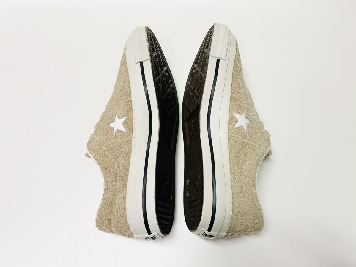 極美品!! 希少!! 日本製 CONVERSE ONE STAR コンバース ワンスター スエード ベージュ us 7.5 / 26 cm MADE IN JAPANの画像8