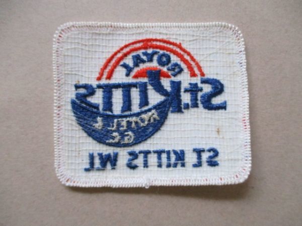 70s ROYAL ST.KITTS HOTEL & GC W.Iセントキッツ刺繍ワッペン/リゾート カリブ海ホテルCCアップリケGOLFビンテージGC紋章ゴルフV188_画像4