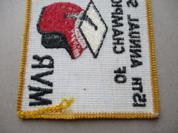 70s MVR 1978 15TH ANNUAL SCHOOL OF CHAMPIONSパッチ刺繍ワッペン/学生チャンピオン大学ヘルメットpatchesフットボールFOOTBALL V189_画像5