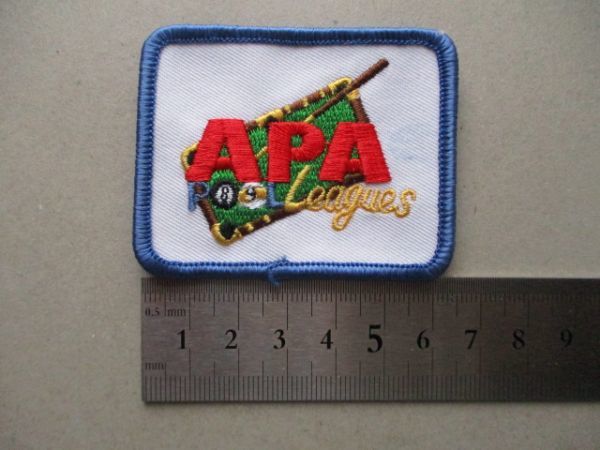 American Poolplayers Association APA Leaguesビリヤード刺繍ワッペン/ロゴ日本プールプレイヤーズアソシエーションJPAパッチpatches V190_画像7