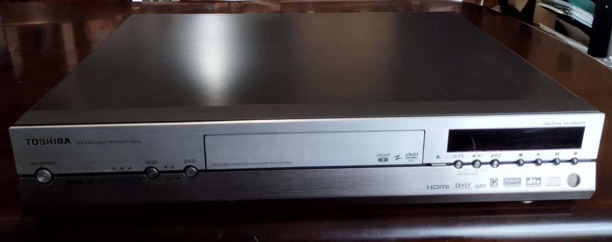 TOSHIBA RD-X6 DVDレコーダー（ジャンク） 元箱・付属書類・カタログ完備 B-CASカード リモコン＆付属電源ケーブル付き