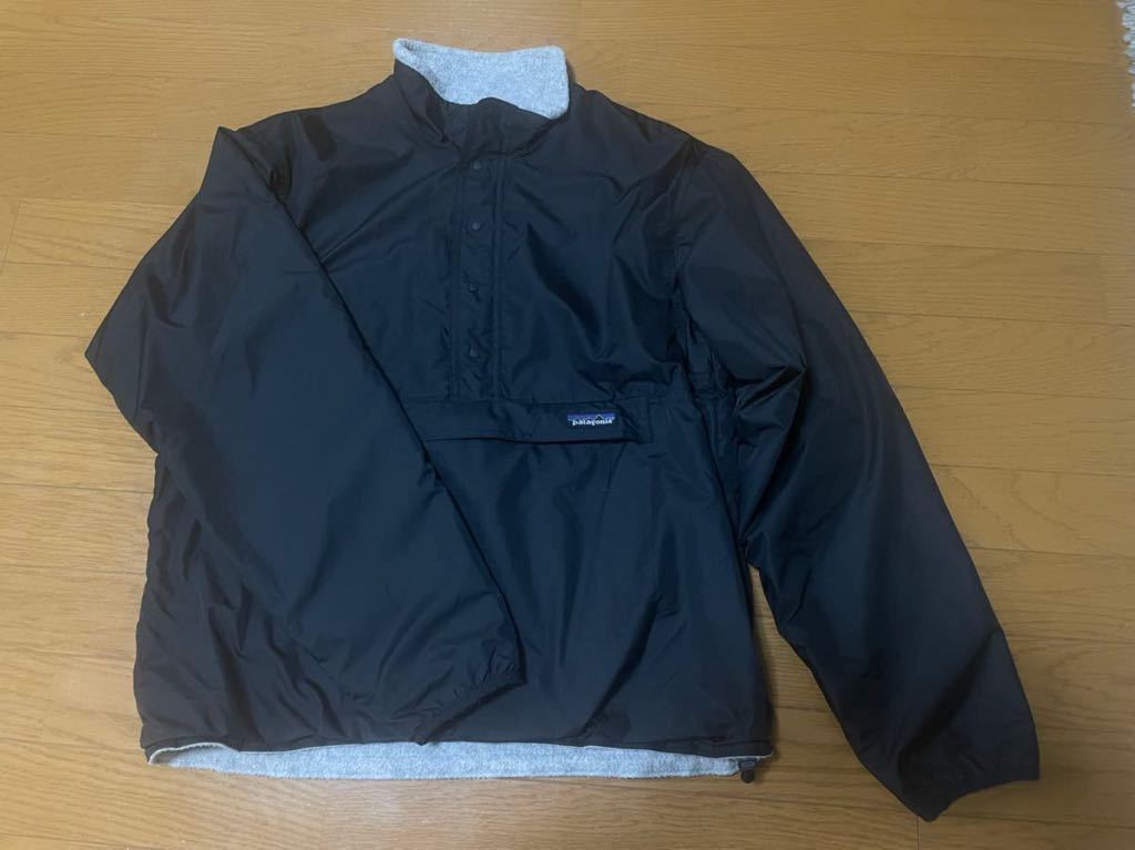 売上実績NO.1 patagonia リバーシブル　黒　グレー　M プルオーバージャケット USA製　グリセード パタゴニア　90s Mサイズ