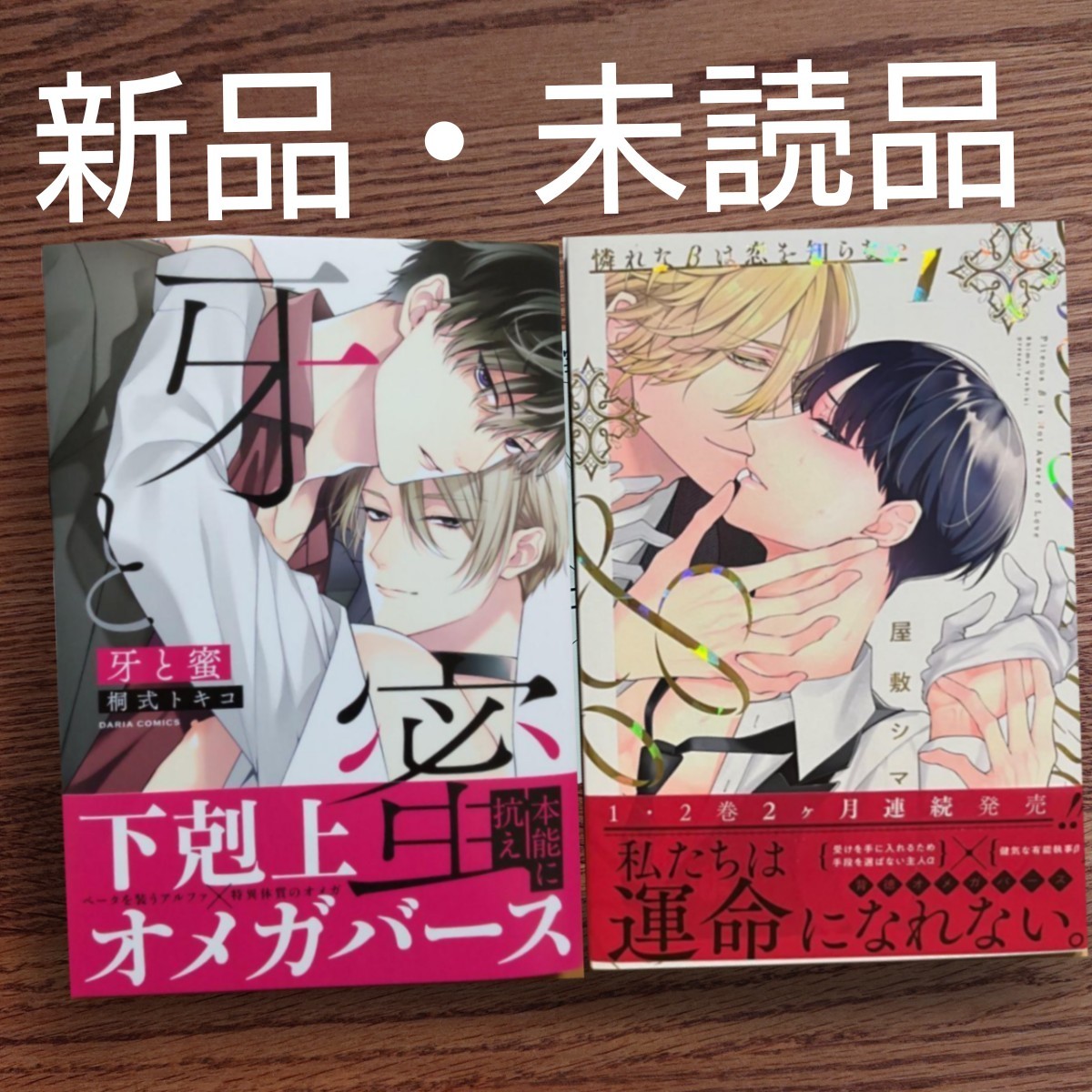 新品・未読品 新刊 2冊セット 牙と蜜/桐式トキコ/憐れなβは恋を 新品・未読品 新刊 2冊セット 牙と蜜/桐式トキコ/憐れなβは恋を