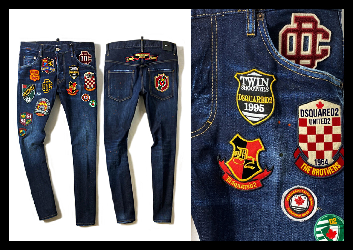 定価14.6万ディースクエアード DSQUARED2 カレッジライクな休日デニム