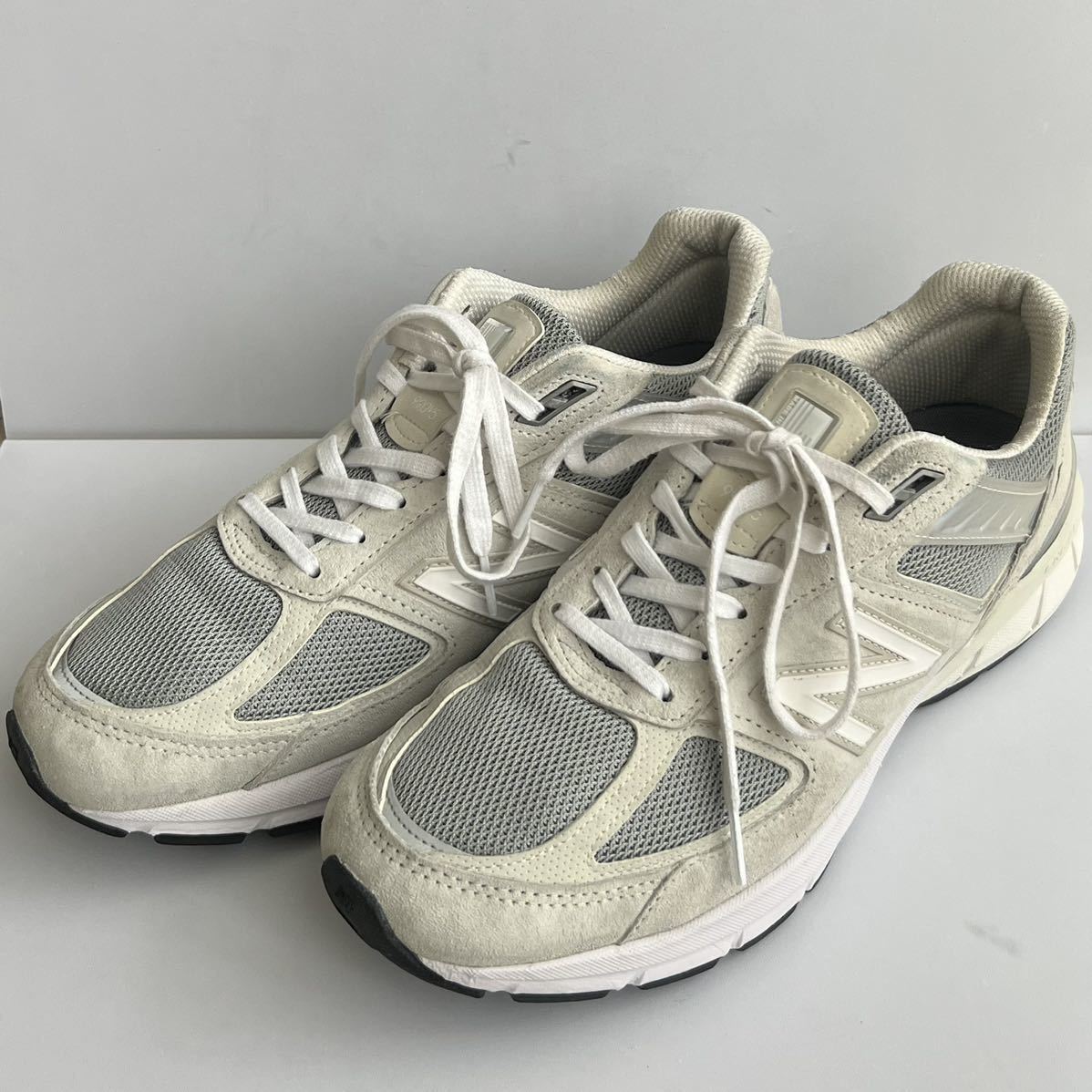 良品 New Balance ニューバランス M990NA5 ニンバスクラウド NIMBUS CLOUD グレー US10/28.0cm ピッグスキンスエード USA製 990v5 メンズ