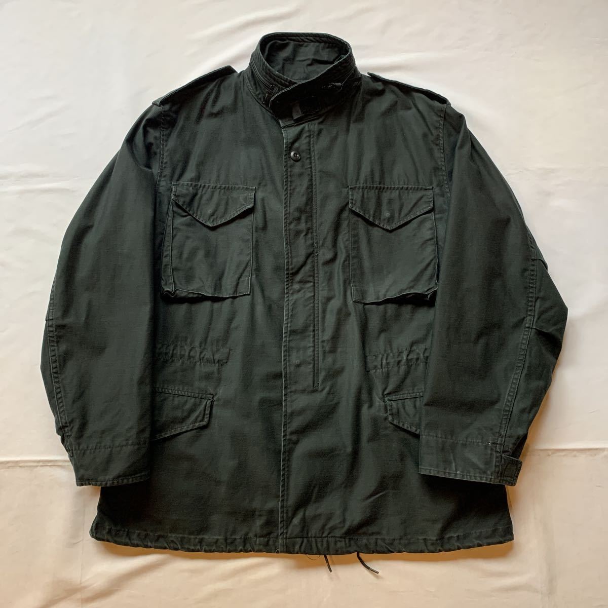 90s U.S.ARMY M-65 FIELD JACKET MILITARY M65 フィールドジャケット ミリタリー BLACK 黒 ブラック 米軍実物 アメカジ 80s_画像2