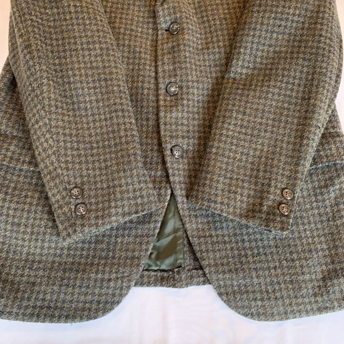 60s AIM WOOL TAILORED JACKET ヴィンテージ ビンテージ ウールテーラードジャケット 3つボタン アメトラ トラッド 50s チェックテーラード_画像7