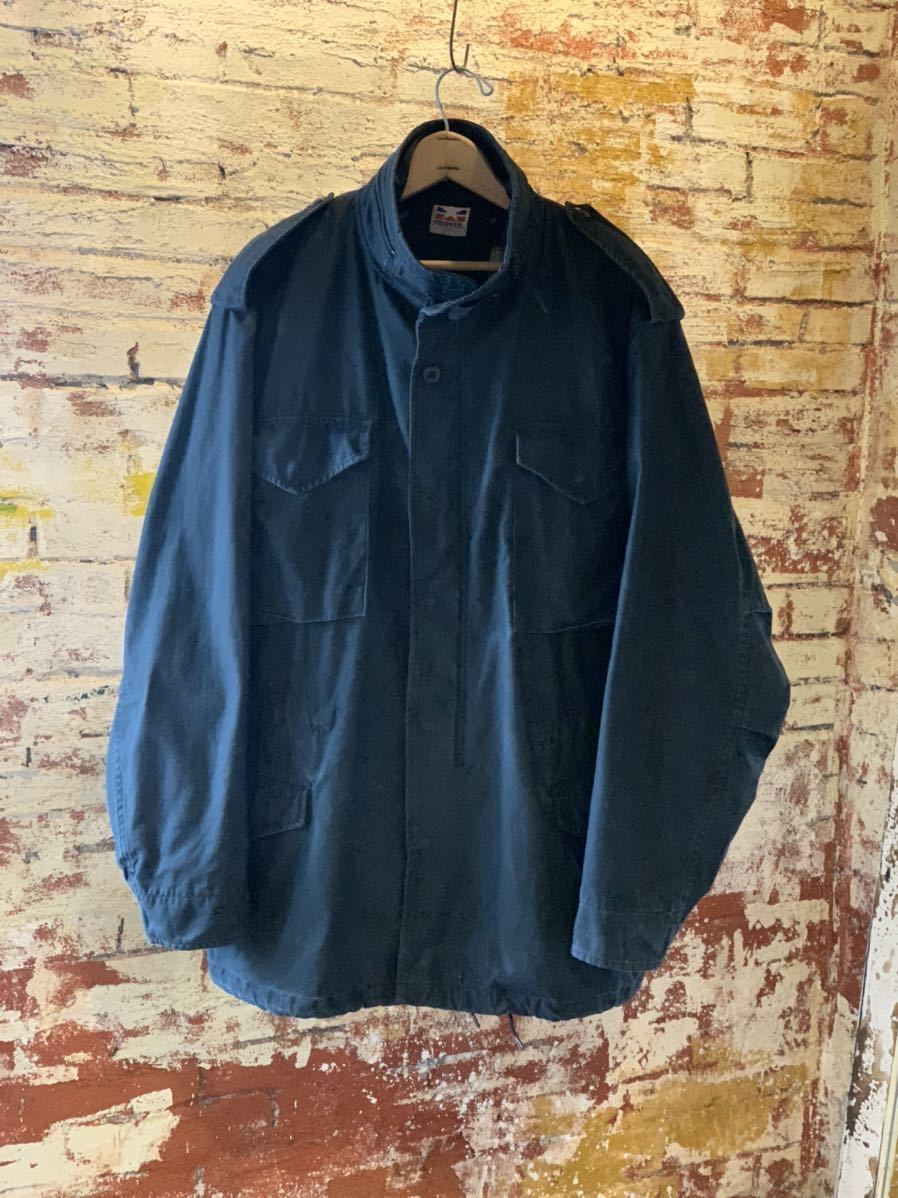 90s U.S.ARMY M-65 FIELD JACKET MILITARY M65 フィールドジャケット ミリタリー BLACK 黒 ブラック 米軍実物 アメカジ 80s_画像1