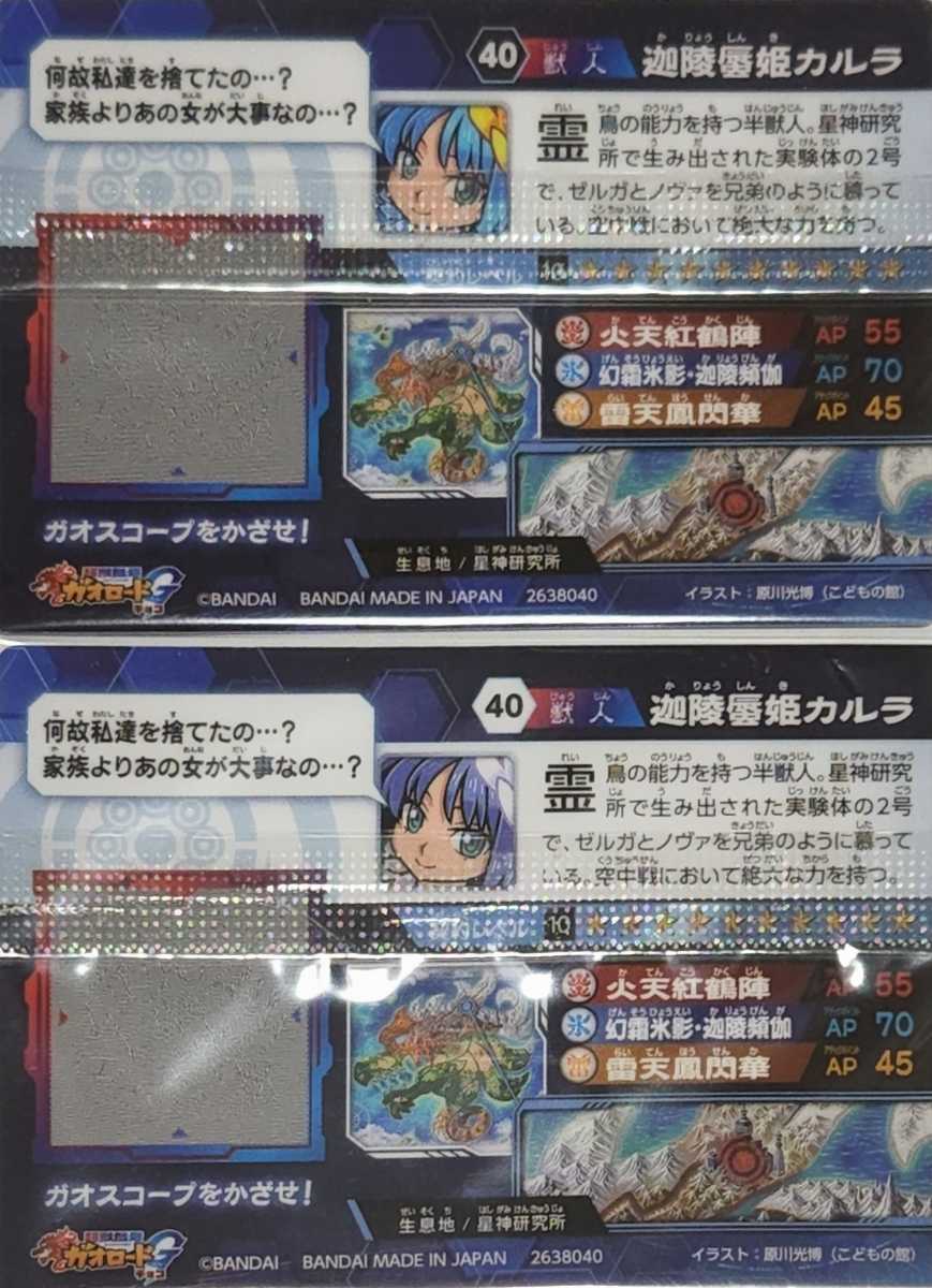 完売】 ガオロードG 第2弾 迦陵蜃姫カルラ アナザー カード - www.wbl.org