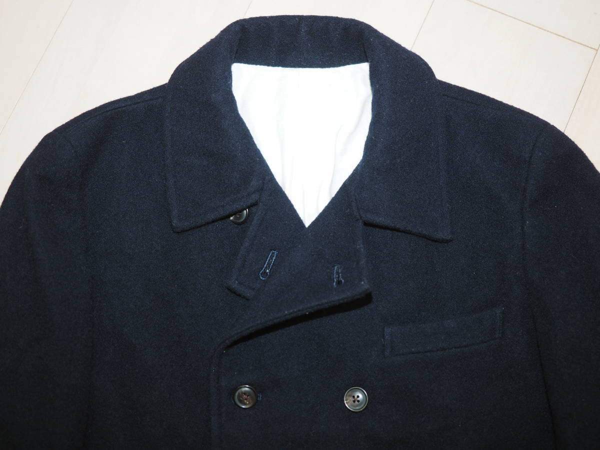 The crooked Tailor The * Crew Kid Taylor melt n pea coat 46 navy blue made in Japan 