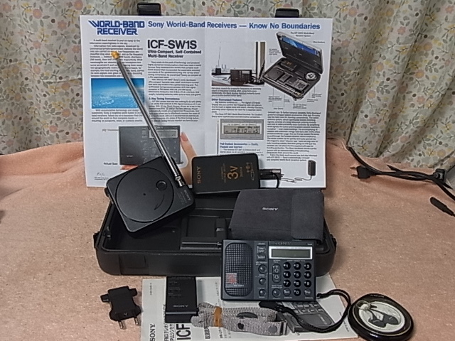 SONY[ICF-SW1S] FM stereo /LW/MW/SW. wide hippopotamus re-ji disassembly * maintenance * adjusted goods electrolysis condenser replaced. control 22091683
