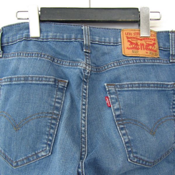 サイズ W30 L32 バングラデシュ製 リーバイス Levi's 511 ストレート デニム パンツ ジーンズ 古着 2S3099_画像8