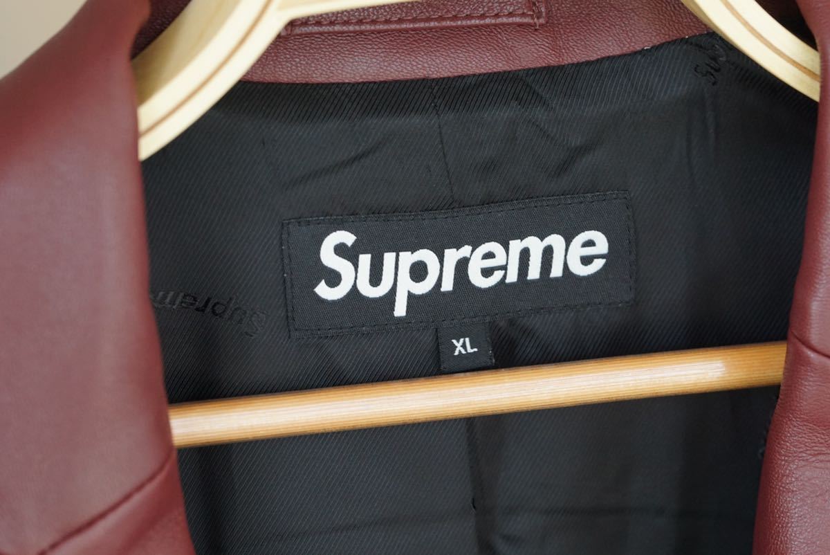 supreme シュプリーム leather blazer XL 19SS レザー ブレザー