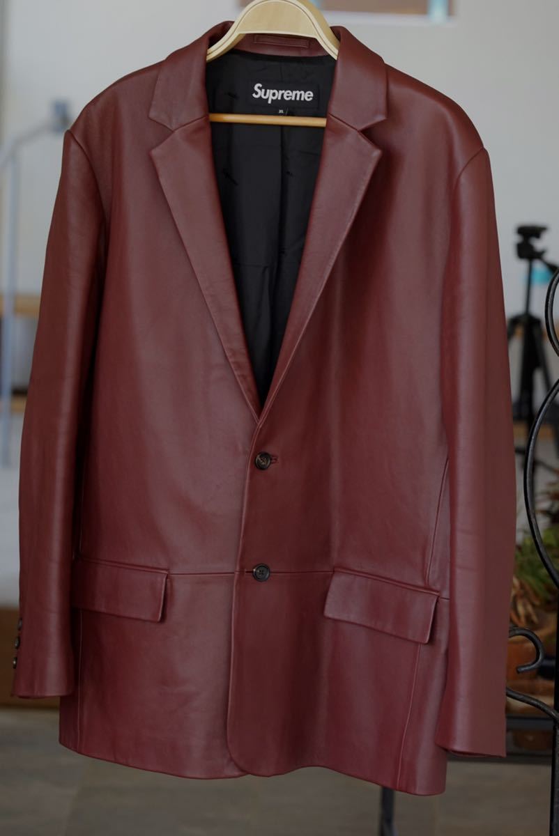 supreme シュプリーム leather blazer XL 19SS レザー ブレザー