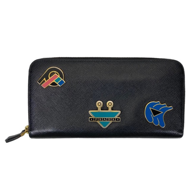 57%OFF!】 PRADA プラダ ラウンド 長財布 サフィアーノ ブラック econet.bi