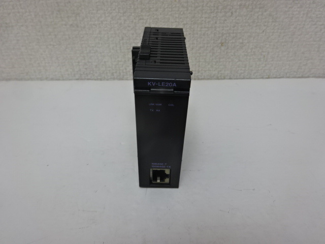 中古 KEYENCE イーサネットユニット KV-LE20A　_画像1