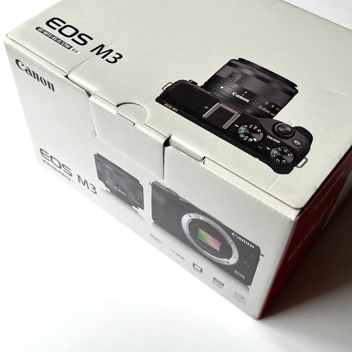 Canon EOS M3 ボティ BK 海外版 レンズキット EF-M15-45 IS STM