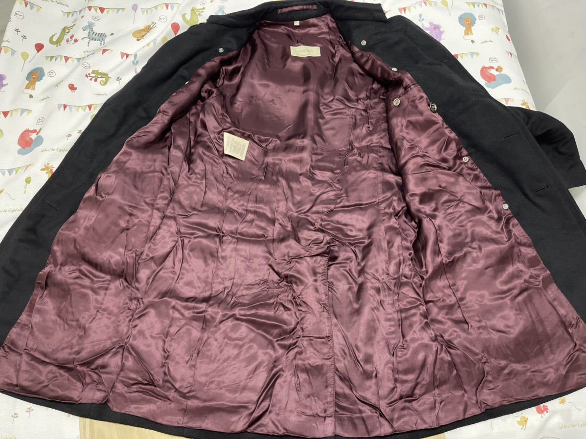 England製23万☆高年式美品カシミア入り肉厚ウールステンカラーコート