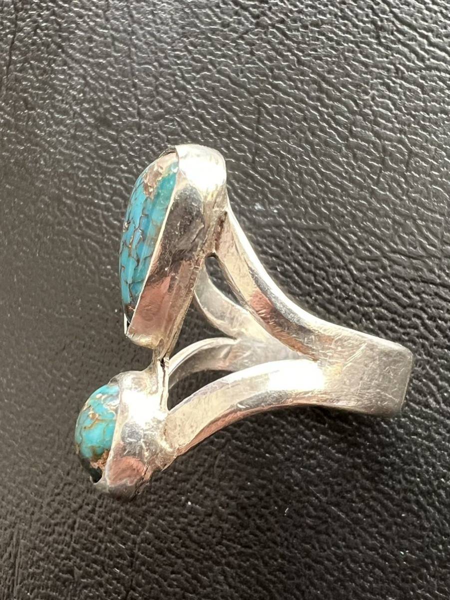 NAVAJO 【OLD PAWN】1960~70's ネバダブルー ターコイズ リング NAVAJO 【OLD PAWN】1960~70's ネバダブルー ターコイズ リング