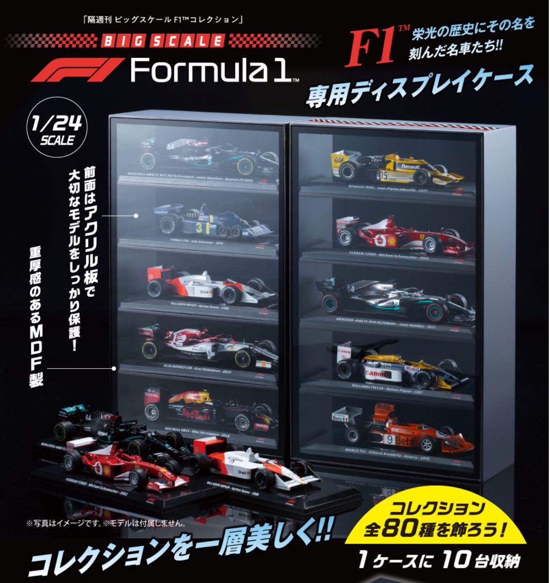 【2024最新】SNSで話題・人気の商品のおすすめアイテム デアゴスティーニビッグスケールF1 専用ディスプレイケース ミニカー