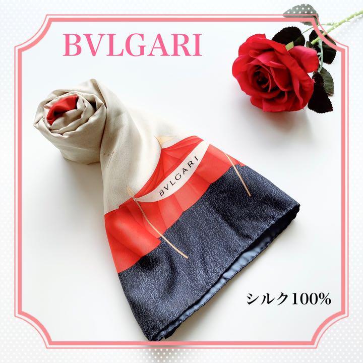 2022新作 Pre Autumn BVLGARI ブルガリシルク100%大判スカーフ - 通販