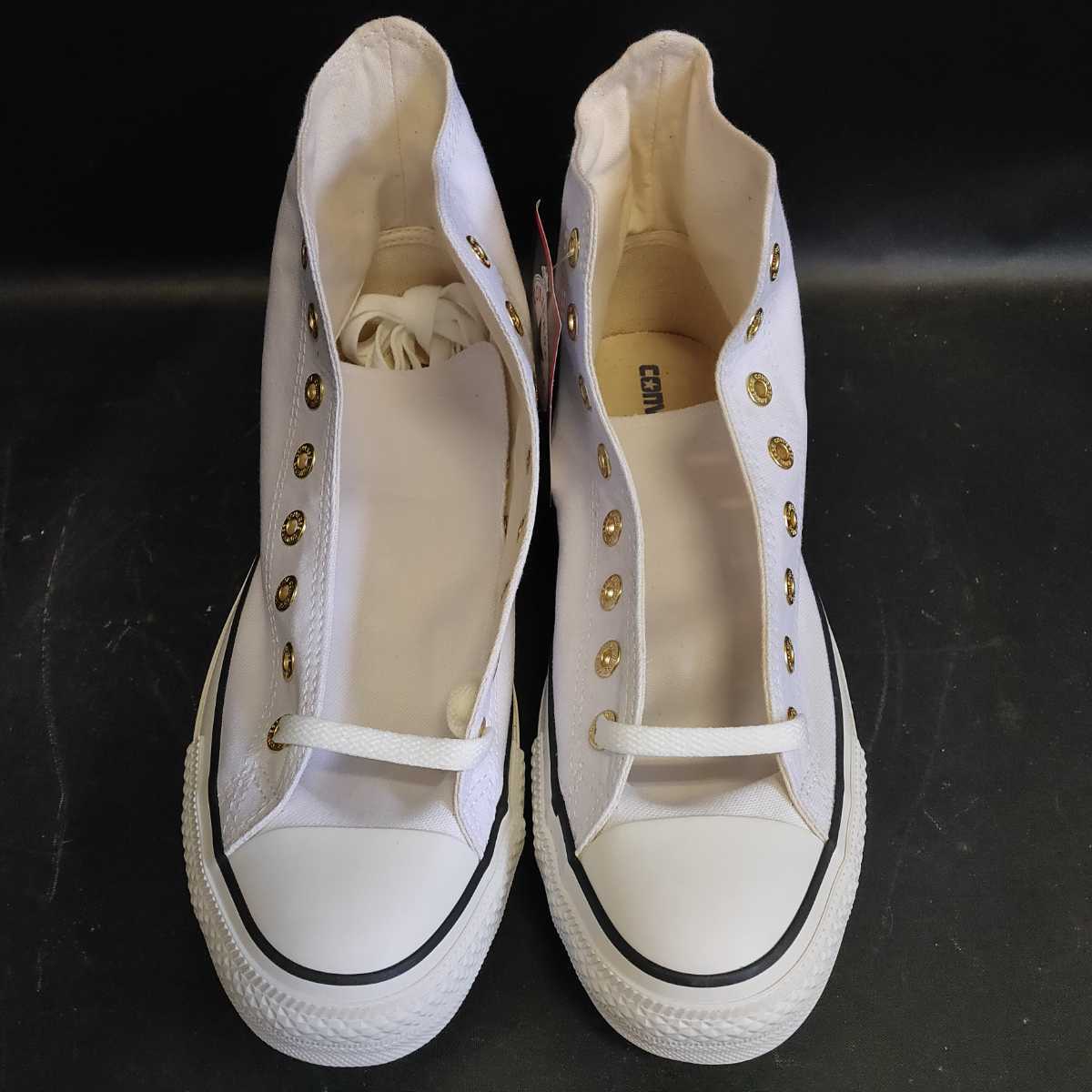 【タグ付き未使用品】CONVERSE コンバース ALL STAR FLATEYELETS 1SC370 28.0cm スニーカー ハイカット ホワイト 【管R137-2210】 _画像2