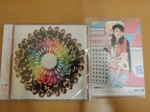 (16800)本間日陽 AKB48 11月のアンクレット 生写真+CD 劇場盤　_写真の物が全てです