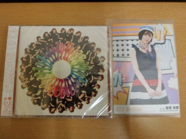 (16830)菅原茉椰 AKB48 11月のアンクレット 生写真+CD 劇場盤　_写真の物が全てです