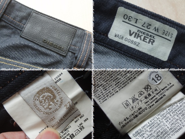 美品 DIESEL “VIKER” 0088Z デニム パンツ 27 ディーゼル_画像10