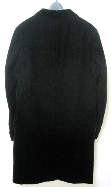 サイズLL 極美品 BURBERRY BLACK LABEL ベロア チェスター コート XL 黒 トレンチ レザージャケット バーバリー ロンドン ブラックレーベル_画像7