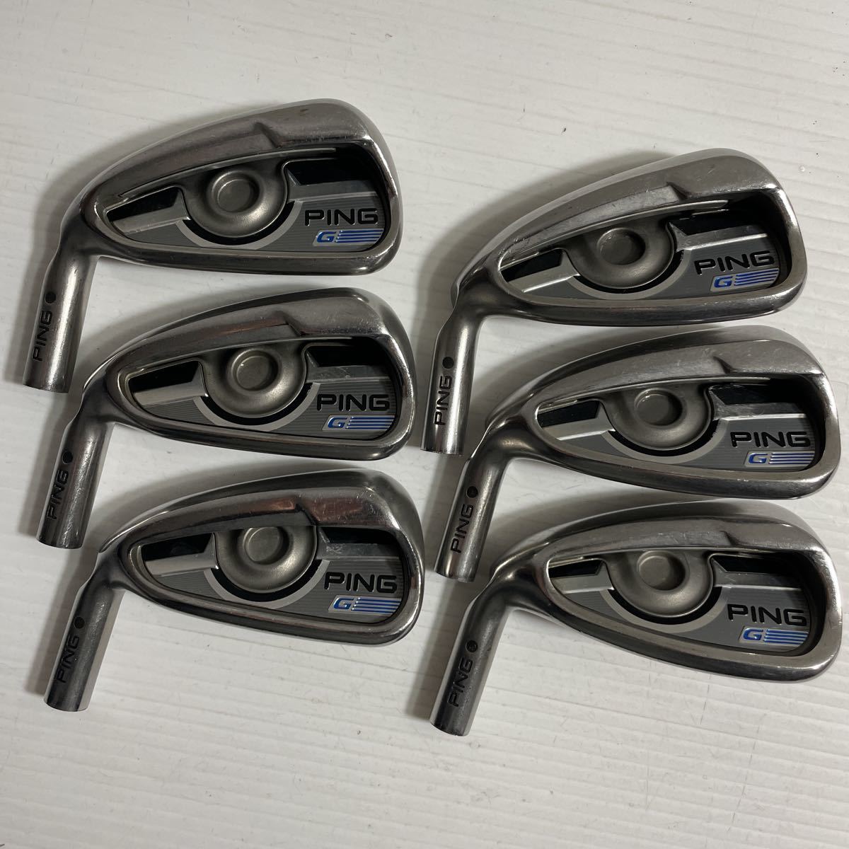☆レフティー用アイアンヘッドのみ☆ PING G 黒ドット 5I〜PW 6個