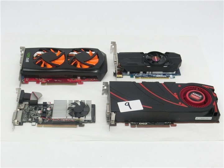 ★中古動作品　 激安 グラフィックボード 　AMDなど　GT520　GTX560Ti　など4枚セット　送料無料_画像1