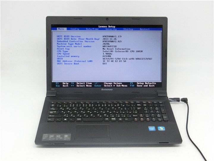 Yahoo!オークション - 中古 Lenovo B590 Celeron 1005M 8GB HDD320GB