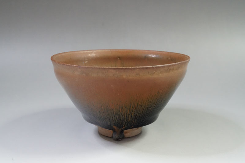 唐物　南宋期　天目茶碗　茶道具　中国古玩　中国古美術　南宋時代　時代物 （h126）