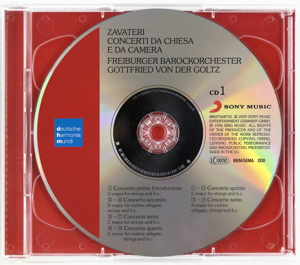 2CD　ザヴァテリ：室内協奏曲集 Op.1（全12曲）　ゴルツ/フライブルク・バロック・オーケストラ_画像3