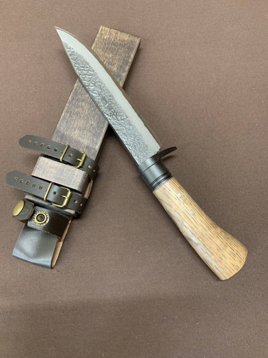逆輸入 トヨクニ 豊国 槌目剣鉈 剣鉈 狩猟刀 ハンティングナイフ 18cm